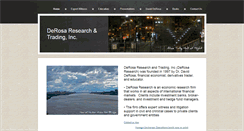 Desktop Screenshot of derosa-research.com